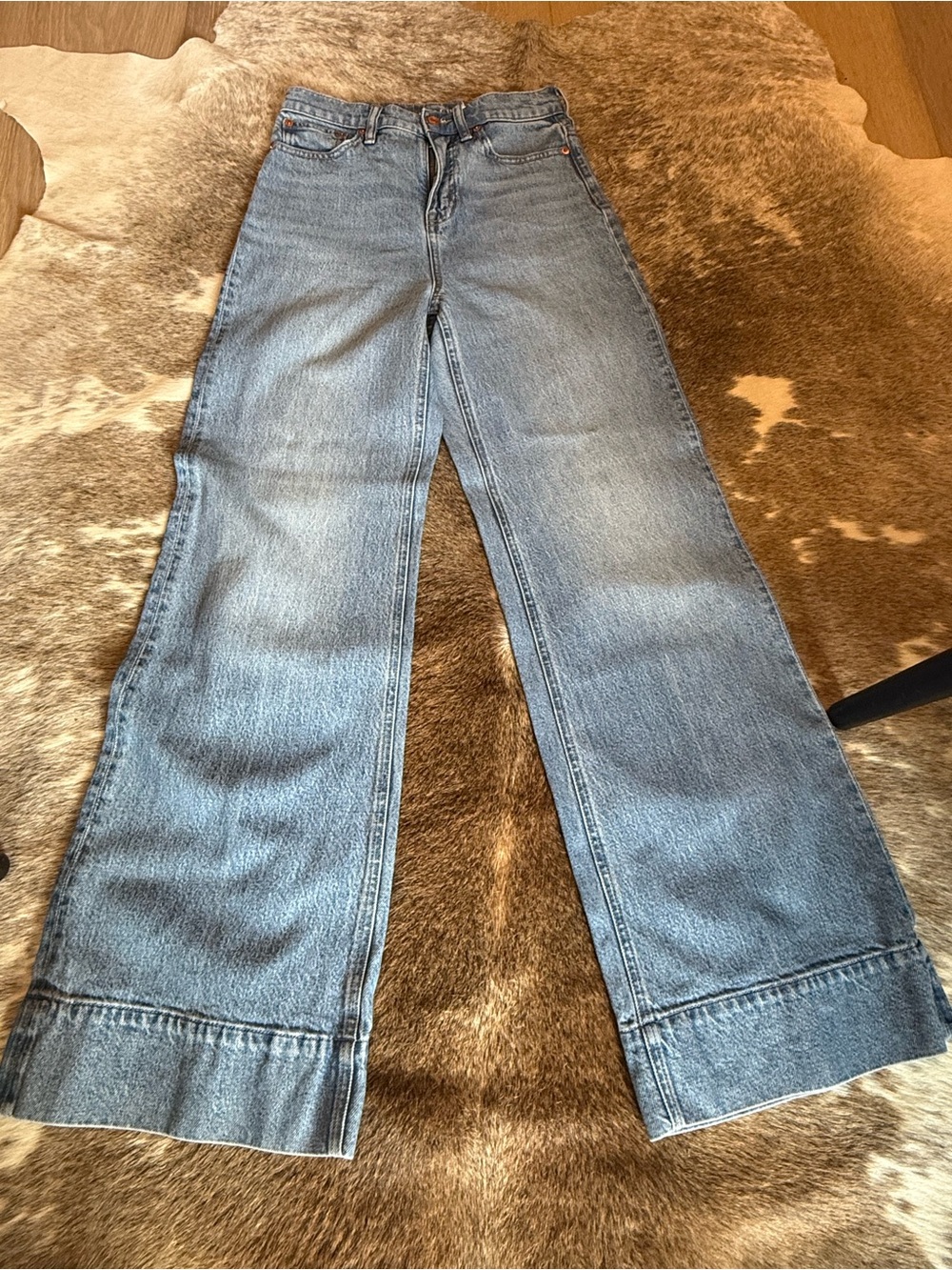 J. Crew wide leg trouser Jeans